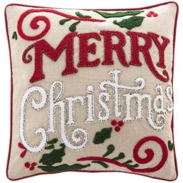 Christmas Throws + Pillows.