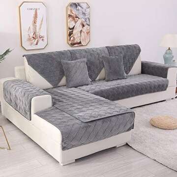 Anti-Slip Sectional Couch Sofa Slipcover