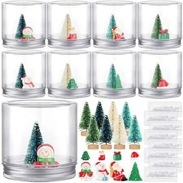 DIY snowglobe and snowglobe ornaments