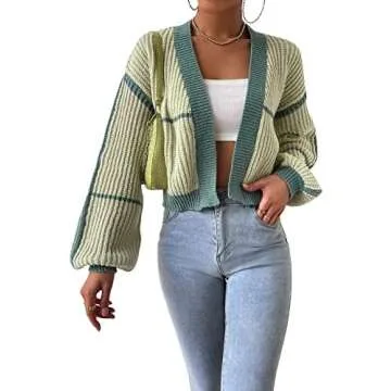 green cardigan