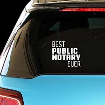 Notary License Plates Frames and Decals