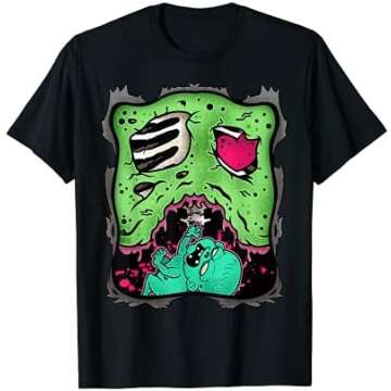 Halloween Costume Funny Couples Matching T-Shirt