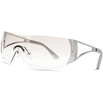 Trendy silver glasses