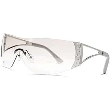 Trendy silver glasses