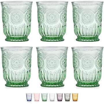 Blue + green soirée decor