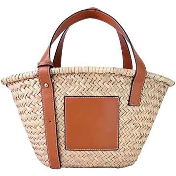Custom Summer Straw Tote Bag