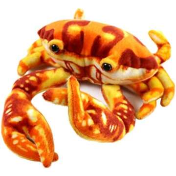 Crab toys and plush dolls
