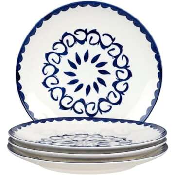 Blue and White Tablescape Decor