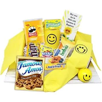 Yellow - Color-Coordinated Gift Basket for Adults