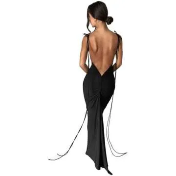 Backless Black Dress Outfit