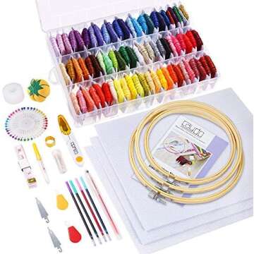 Embroidery and PomPom making Supplies