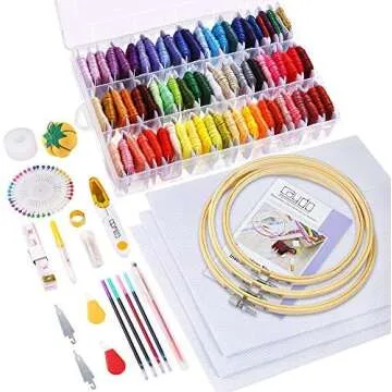 Embroidery and PomPom making Supplies