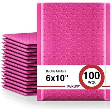 Bubble mailers for packaging.