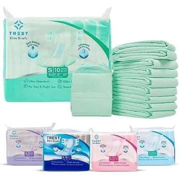 Incontinence Products & Essentials (briefs,underwear, skincare)