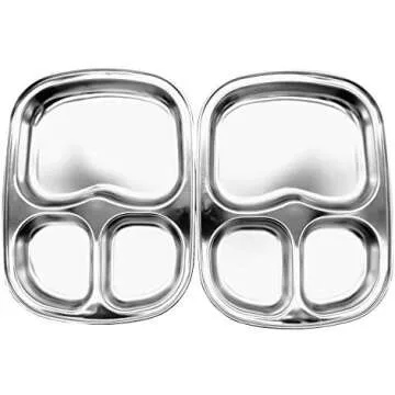 stainless steel kids dinnerware