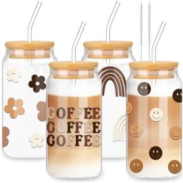 Glass Tumblers with lid