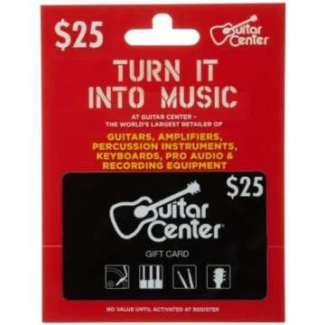 Gift Cards For Guitarists & Musicians