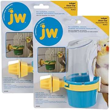 Parakeet-Parrot-Finch- Canary Food and Water Dishes