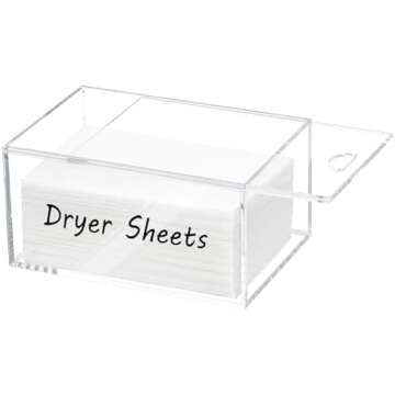 Shopping List For DIY Iridescent Dryer Sheet Container