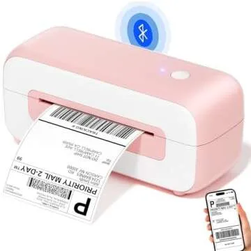 pink label printer + 4x6 label stickers