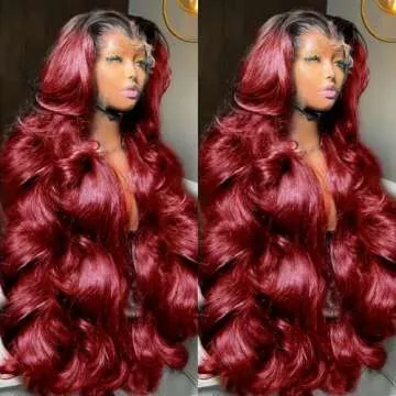 Burgundy Wig . Top quality