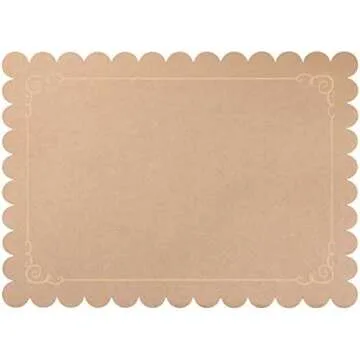 Paper tablescaping items