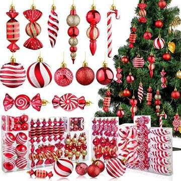 Red and White Christmas Decor