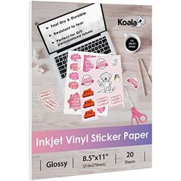 Papel Sticker y Vinilo imprimible