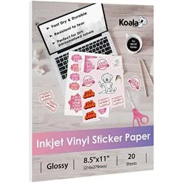 Papel Sticker y Vinilo imprimible
