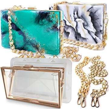 Resin Clutch Purse