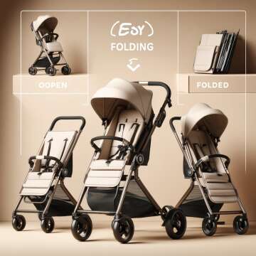 Foldable strollers for easy storage