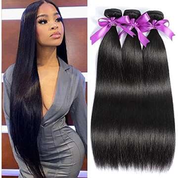 Straight hair extensions human hair