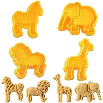 Mini cookie cutters for sourdough animal crackers