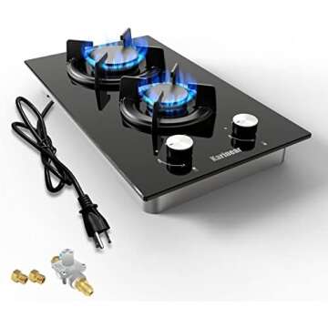 Flippable Dual Gas Stove