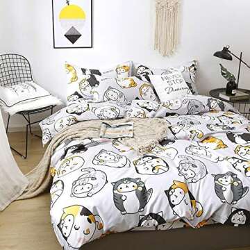 Duvet cover with cat prints 😻