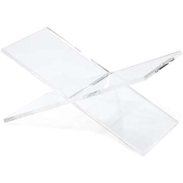 Acrylic coffee table book holder