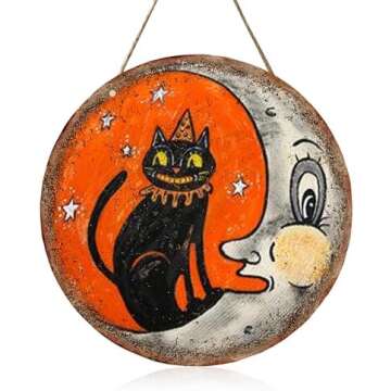 Vintage Halloween Shelf Styling