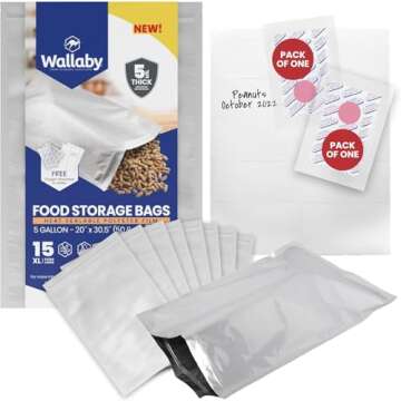 Wallaby Mylar Food Bags
