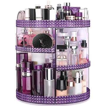 360 Degree Rotating Makeup and Skincare Organizer