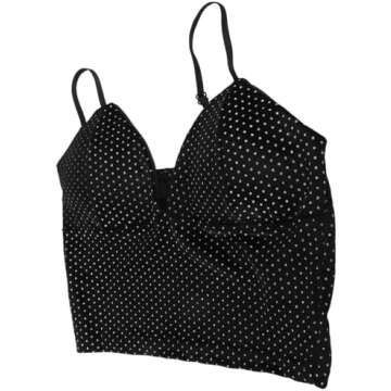 Wearing a little camisole and matching underwear today! ⚫Perfect for lounging or feeling cute.