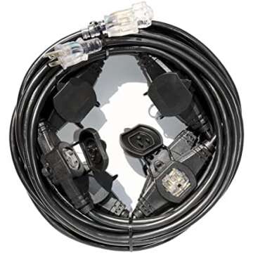 Heavy Duty Edison AC Cables 10ga-14ga