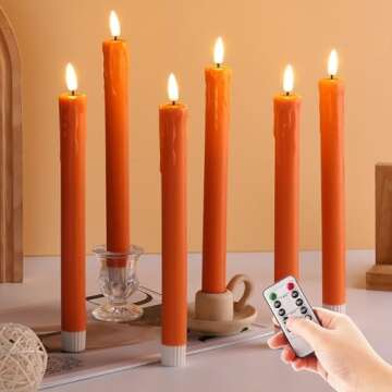 Fall Candles and Candle Holders