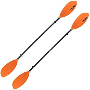Orange Package For Fishing Kayaks. Quality Paddle, Parts and Brocraft Rod Mount