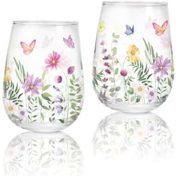 Spring and summer glassware