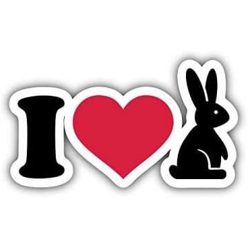 Bunny Stickers, Magnets and Decals