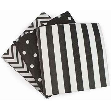 Black and White Napkins