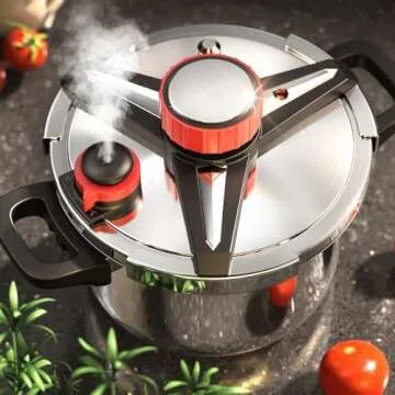 Triple-Layer Steel Body Pressure Cooker
