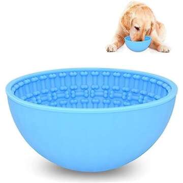 Slow feeding dog bowls