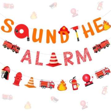 Firetruck Themed Party Items