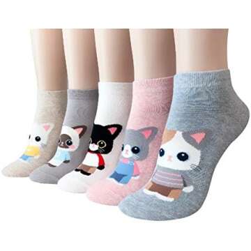 Socks with Cat print 😻